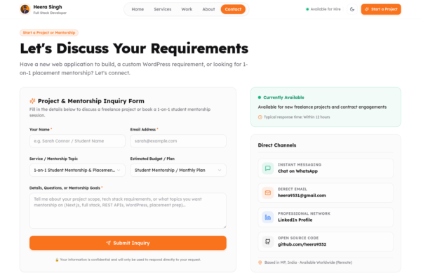 nextjs developer portfolio nextjs developer portfolio